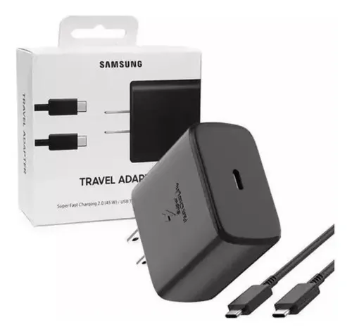 Cargador Samsung 45W PD Adapter USB Tipo C a Tipo C 5A