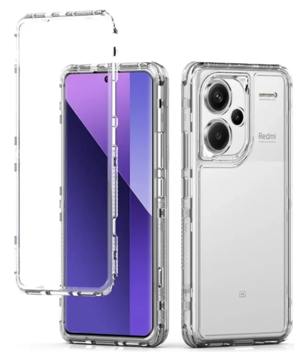Case 360 Unicolor Xiaomi Redmi Note 13 Pro Plus 3