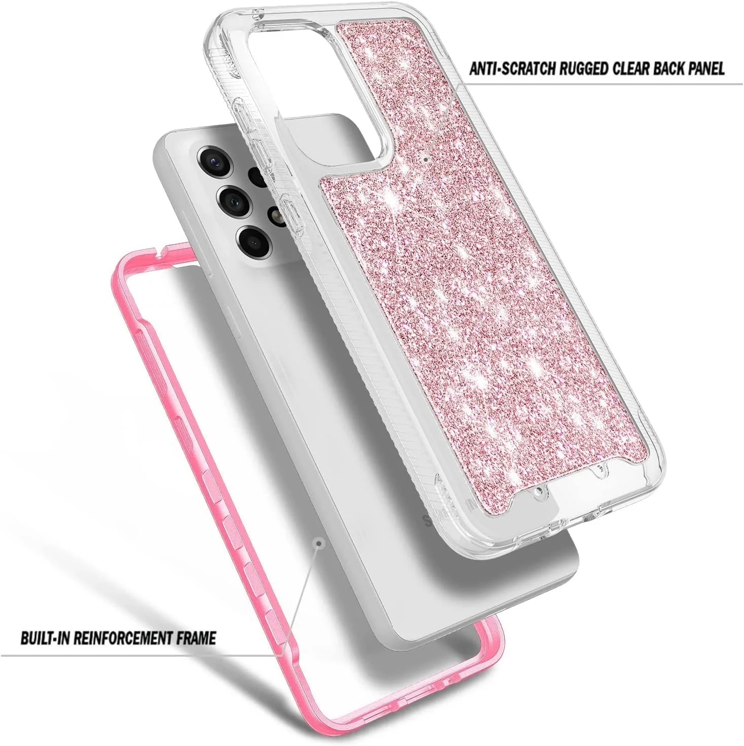 Case 360 Escarchado(con Strap) Samsung Galaxy A13 4G