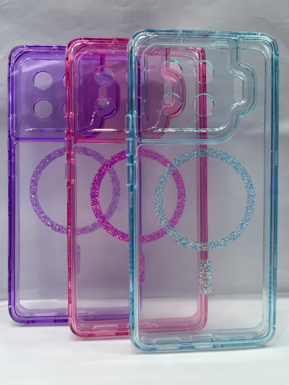 Case 360 MagSafe de Lujo Falso Tecno Spark 20 Pro +