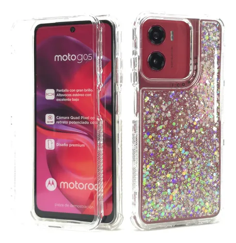 Case 360 Escarchado(con Strap) Motorola Moto G05/G15/E15