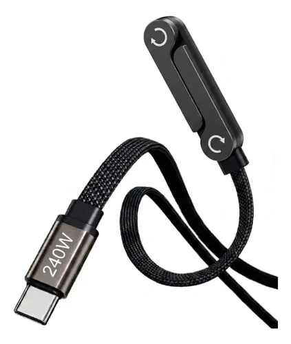 Cable Tipo C a C Gamer 240W con Paral