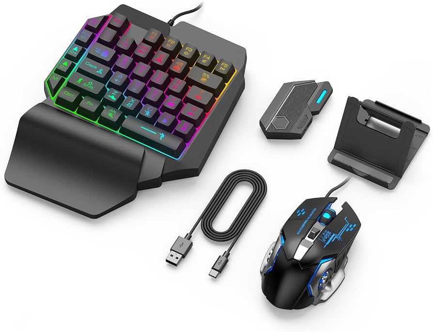 Kit Teclado de Una Mano 35% con Mouse