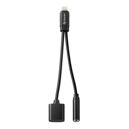 Adaptador Convertidor Lightning a Carga + Audio 2