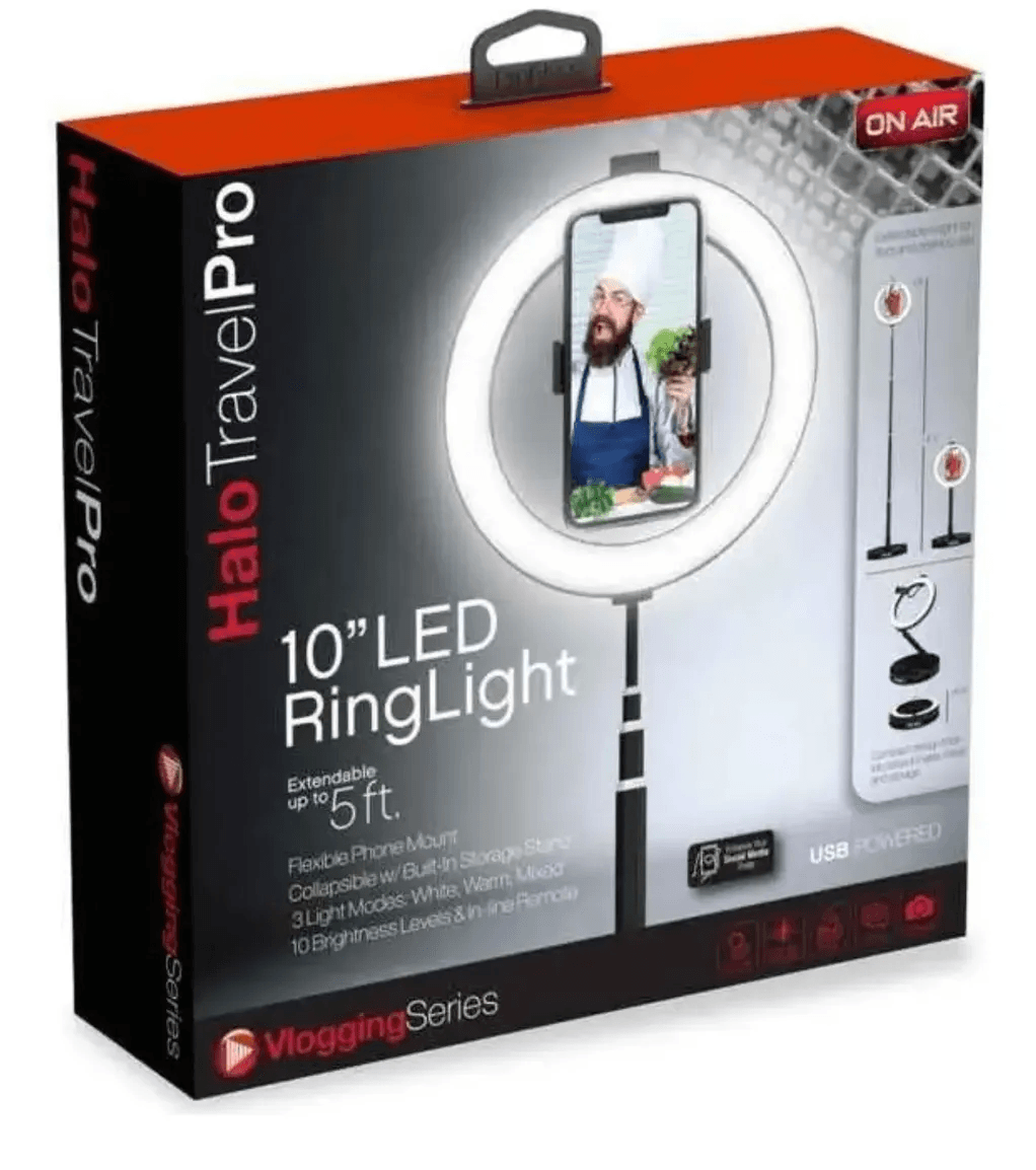 Aro de Luz 10 Pulg Halo Travel Pro