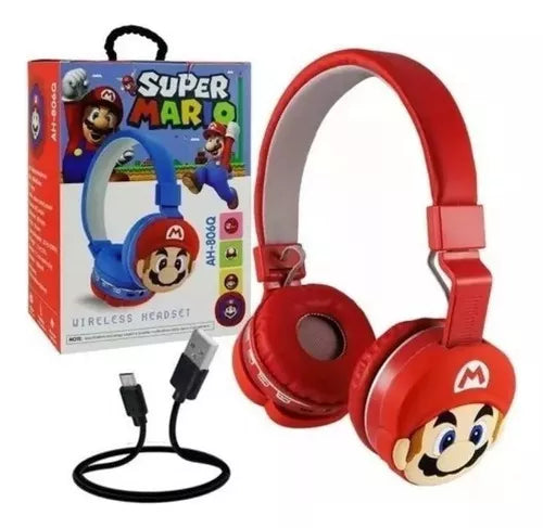Audífono Bluetooth Super Mario y Pato Donald MOD AH-806Q/U