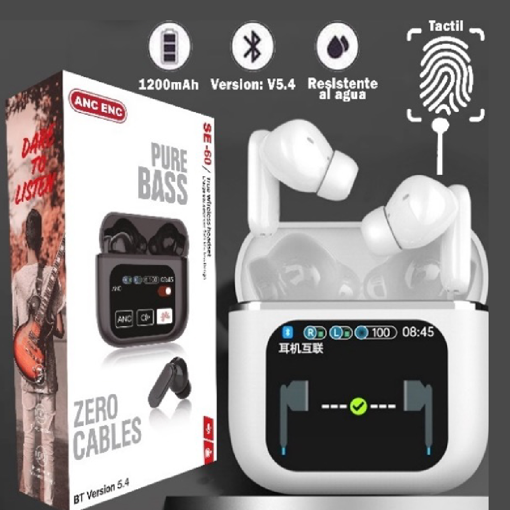 Audífonos Inalámbricos Pure Bass Zero Cables MOD SE-60 2