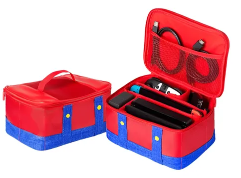 Bolso para Nintendo Switch Mario y Luigi