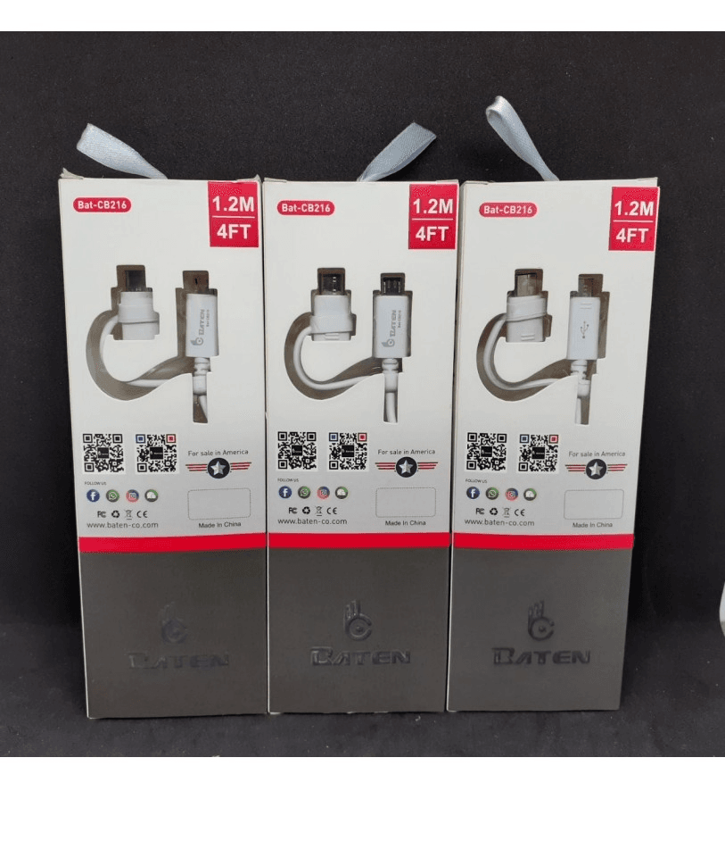 Cable de Data Baten 2 en 1 Micro y Tipo C USB MOD CB216