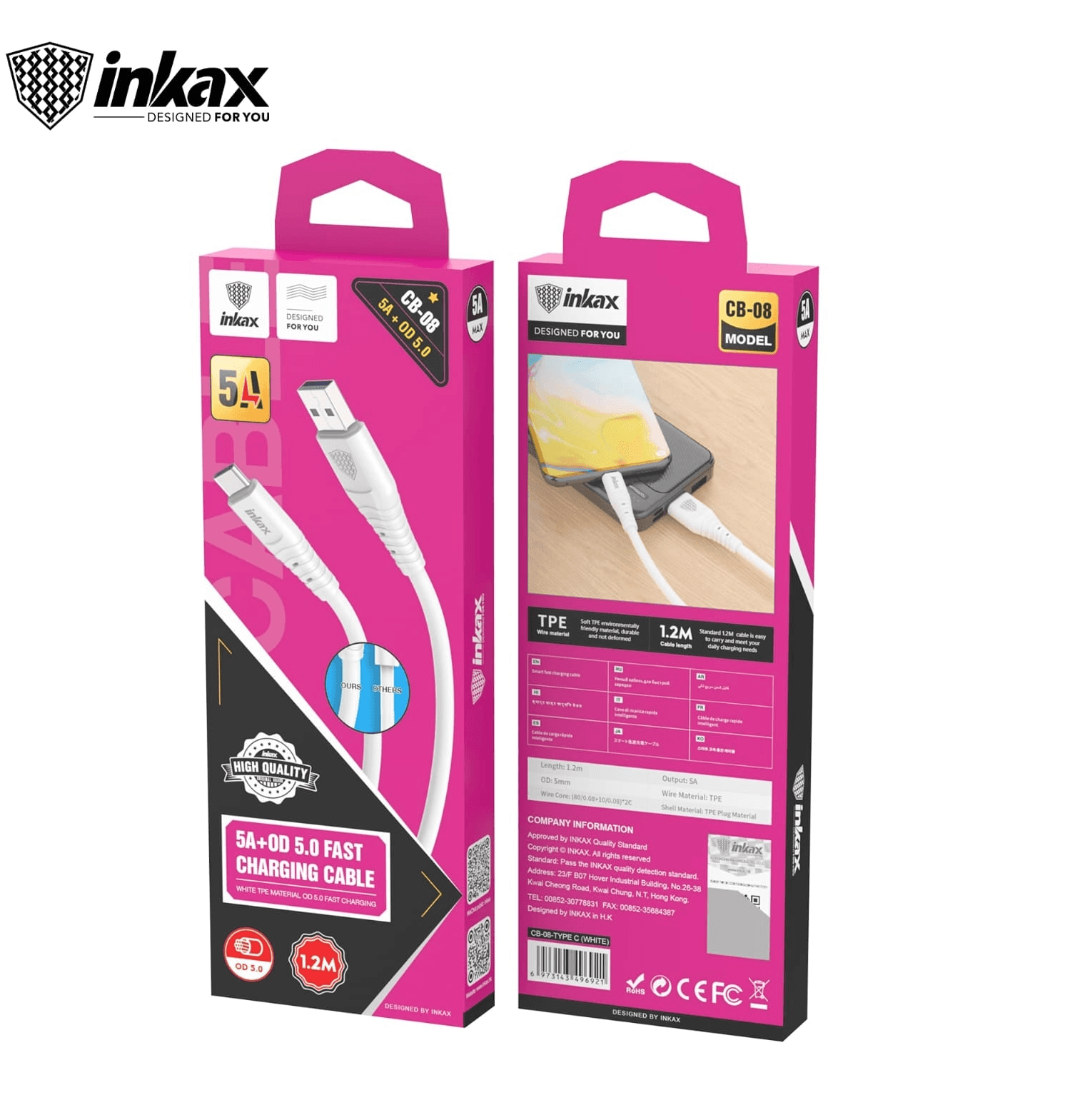 Cable Inkax 5A USB C