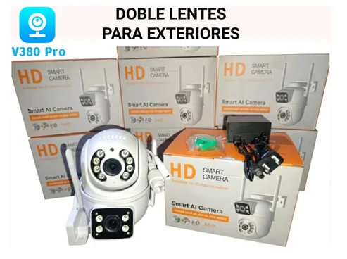Cámara HD Smart Ai Camera Exterior Doble Lente QD13