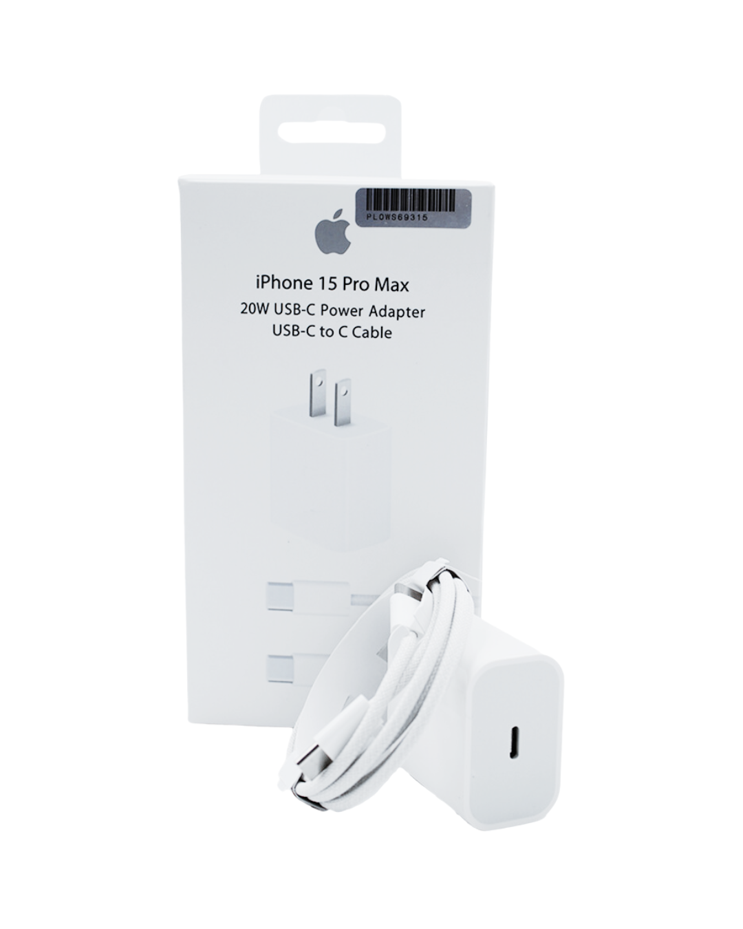 Cargador iPhone 20W USB C a C 15 Pro Max