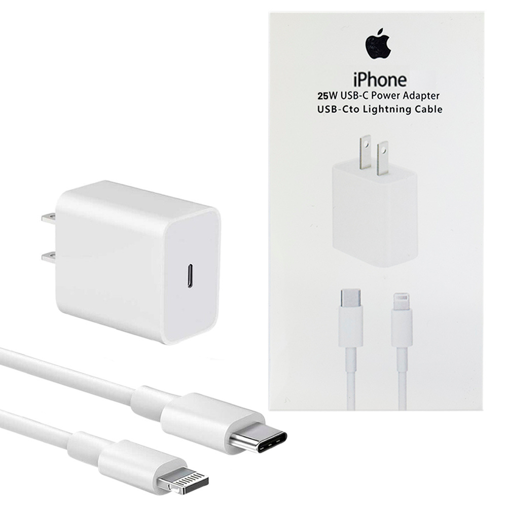 Cargador iPhone 25W USB C a Lightning