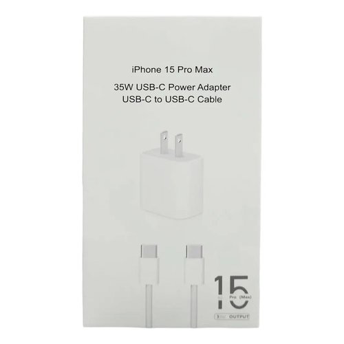 Cargador iPhone 35W USB C-c 15 Pro Max
