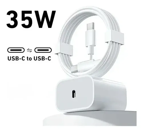 Cargador iPhone 35W USB C-c 15 Pro Max 2