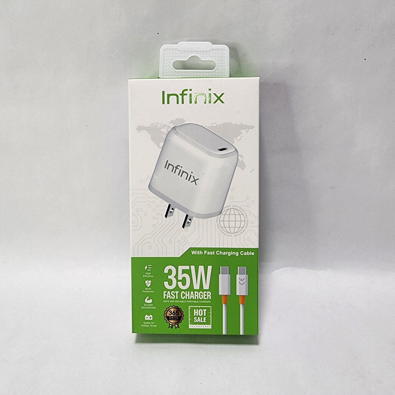 Cargador Infinix 35 W Tipo C a C Fast Charger