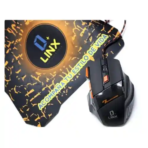 Combo Linx Gamer Mouse + Padmouse MOD CBMP-001 2