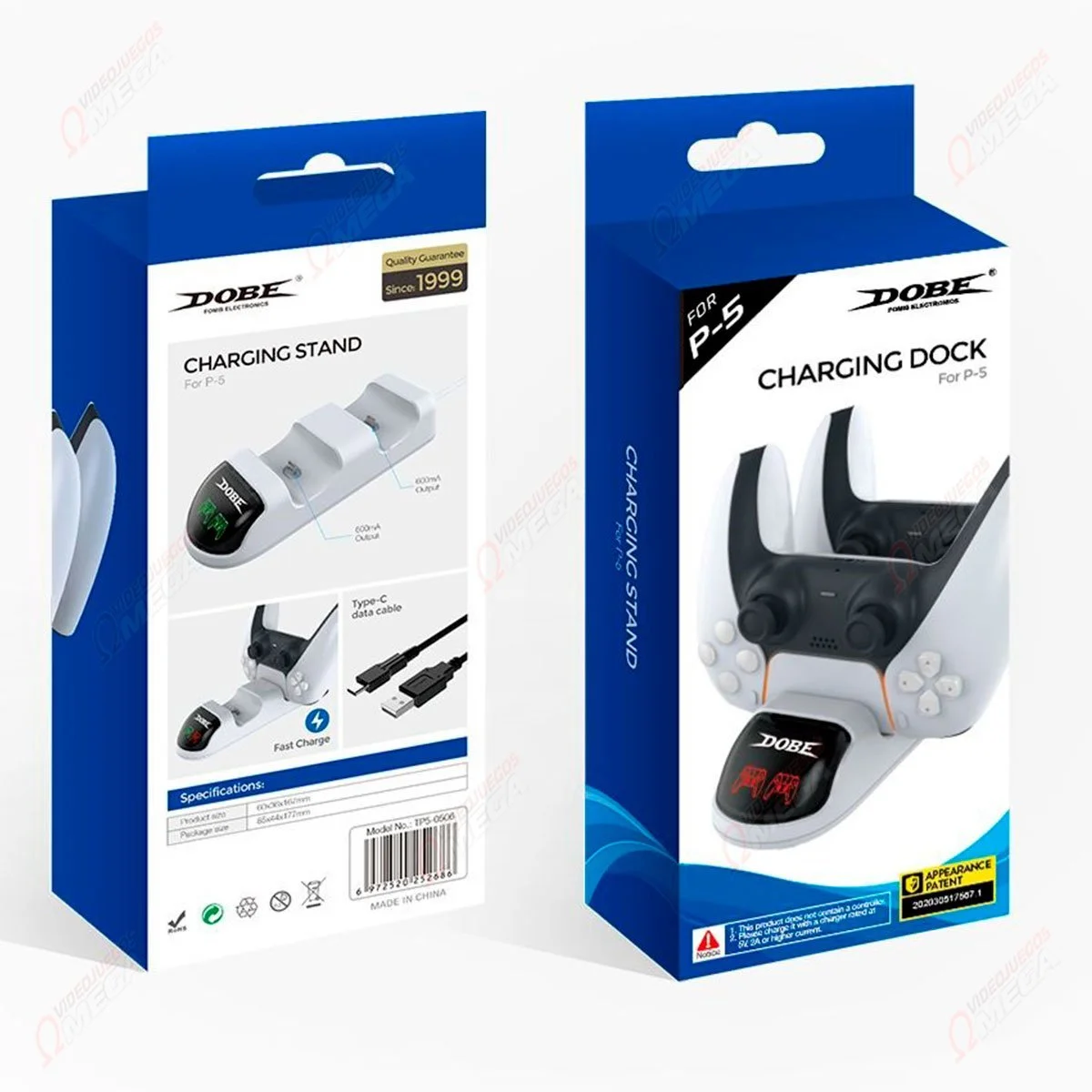 Estación de Carga Dobe Dual Dock para PS5 TP5-0506 2