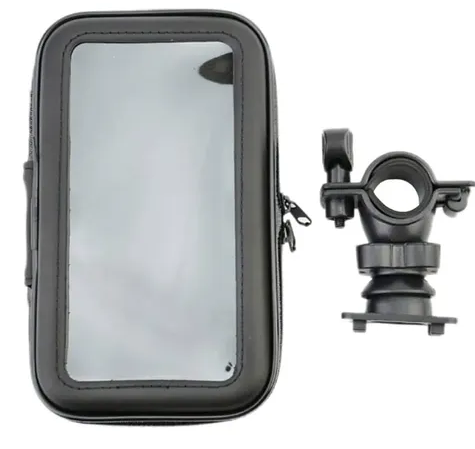 Holder Porta Celular Resistente al Agua 360 Waterproof de Cuero para Bicicletas