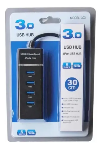 Hub 3.0 USB 4 Puertos USB