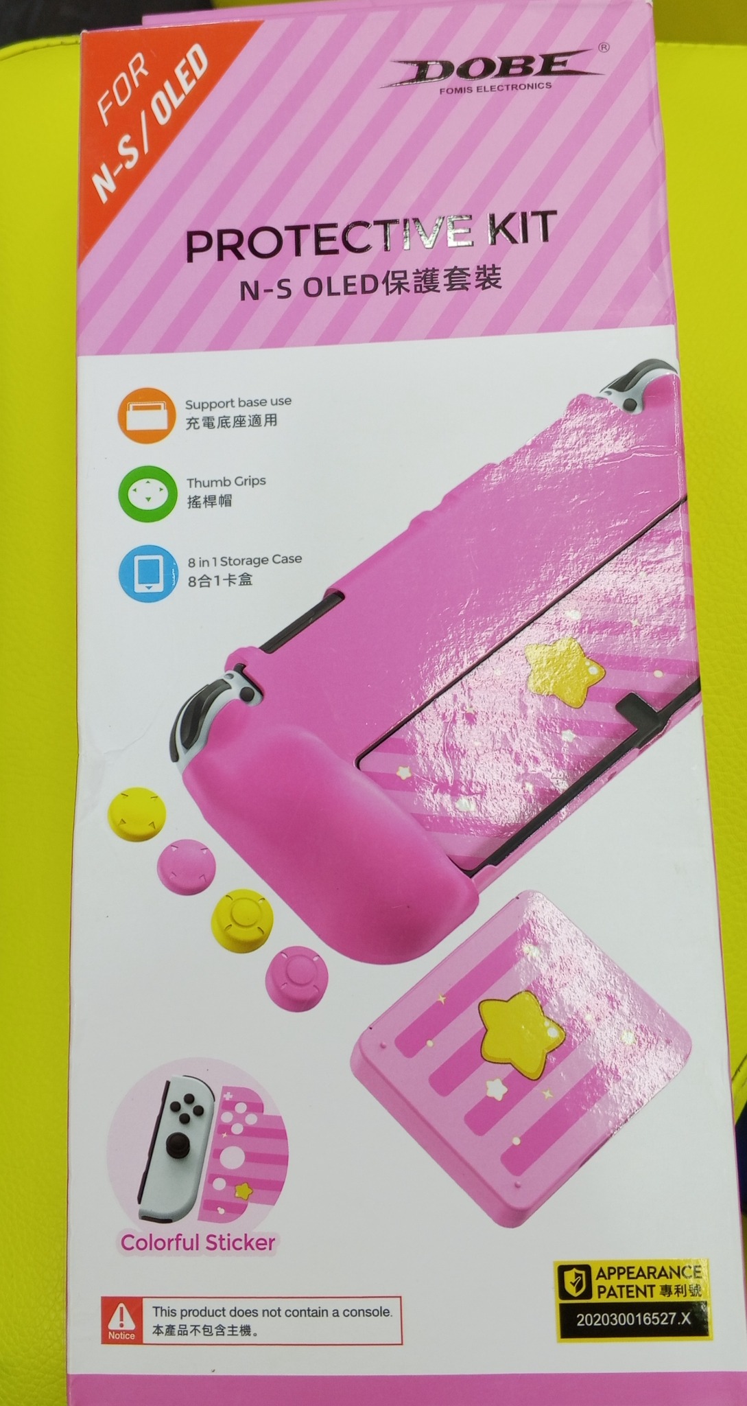 Kit Protector Nintendo Switch / OLED Rosa MOD TNS-2120