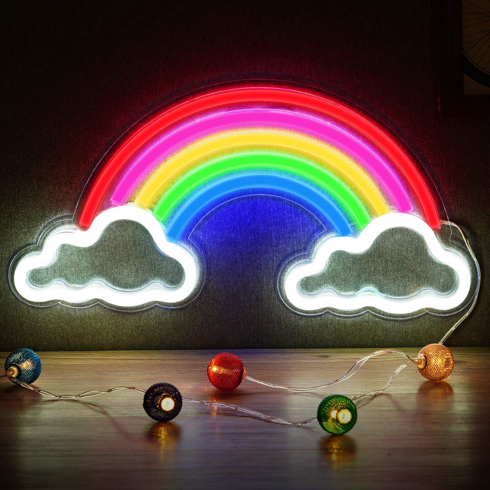 Lámpara Decorativa Arcoiris Neon