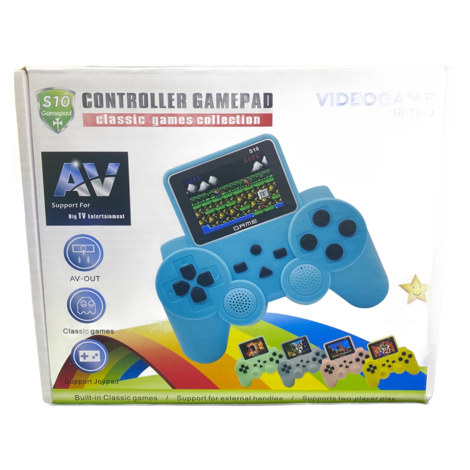Mini Consola Control Gamepad Coleccion Juegos Clásicos