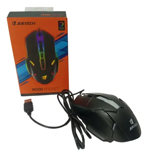 Mouse Gamer Alambrico Jertech RGB Modelo M300 Rocket