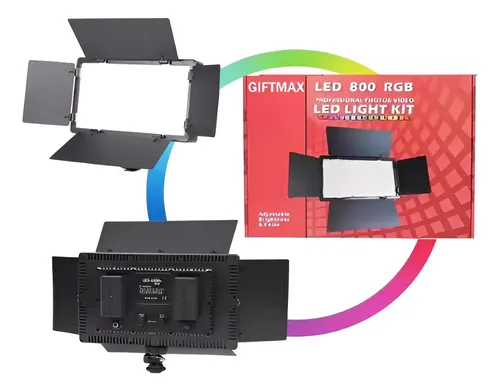 Panel de Luz LED 800 RGB Profesional Photo y Video