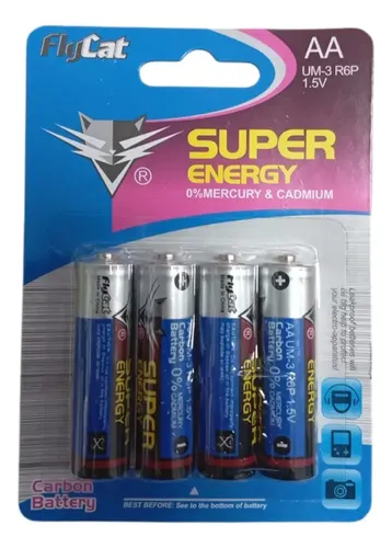 Pilas Fly Cat Doble Aa Super Energy