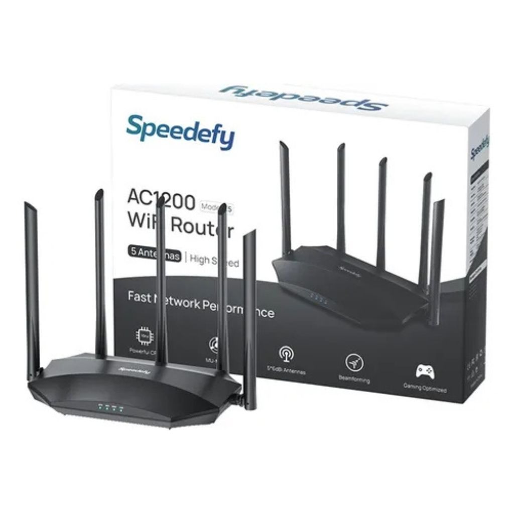 Router Speedefy AC1200 K5 5 Antenas