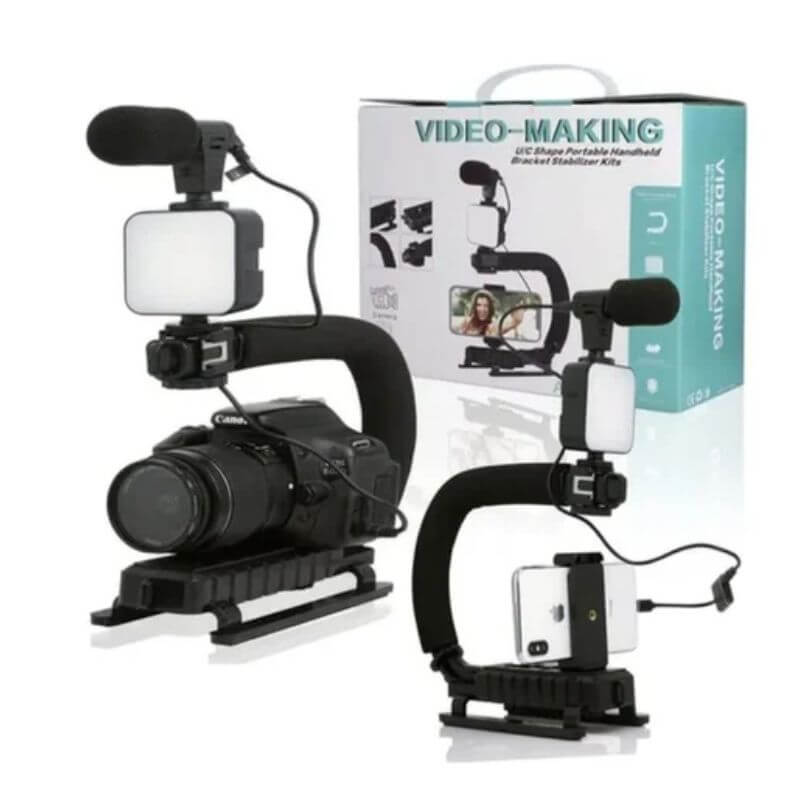 Soporte con Luz LED y Micrófono Video Making MOD AY-49U