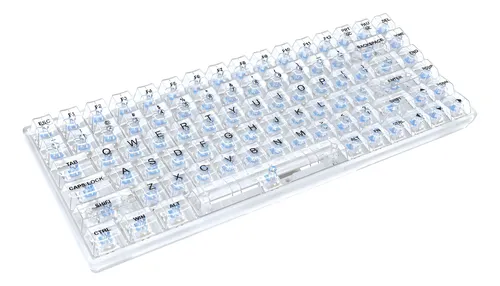 Teclado Mecánico Leaven K840 Transparente de 84 Teclas