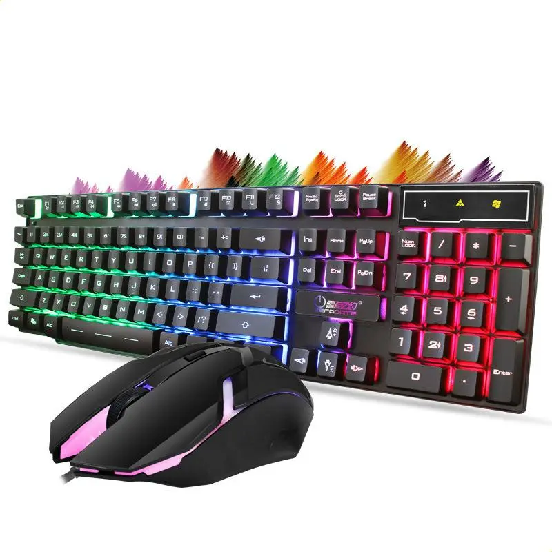 Teclado Zerodate Gamer K9 Set Mouse RGB 2