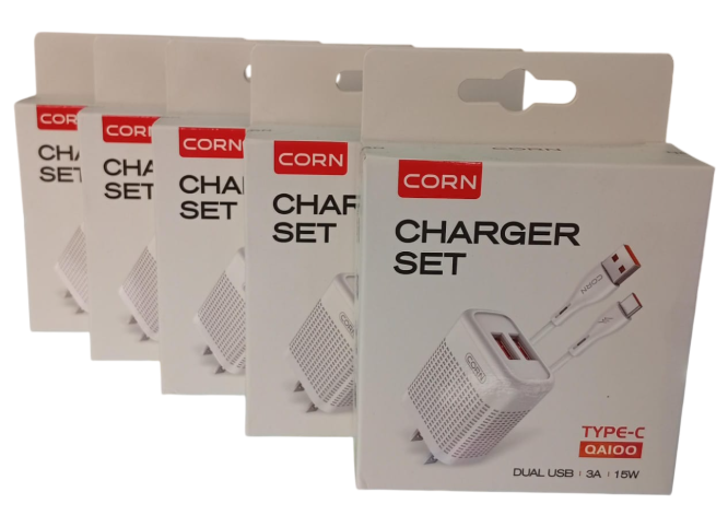 Cargador Corn Charger Set 15W Micro USB QA100
