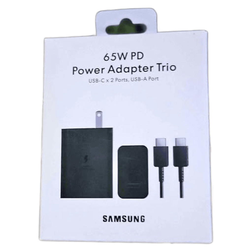Cargador Samsung Power Adapter Trio USB-C X2 65W PD